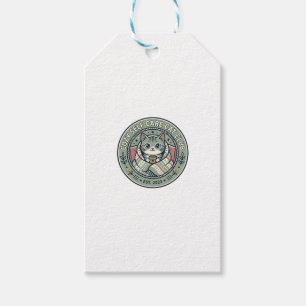 Gemütliches Selbstfürsorge-Katze-Katzen-Grafik-T-S Geschenkanhänger