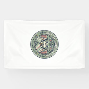 Gemütliches Selbstpflege-Katze-Katzen-Grafik-T-Shi Banner