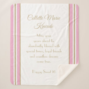 Gemütliches Sherpa-Geschenk! Einzigartiges Sweet 1 Sherpadecke