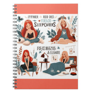 Gemütliches Sleepover Dream Notebook Notizblock