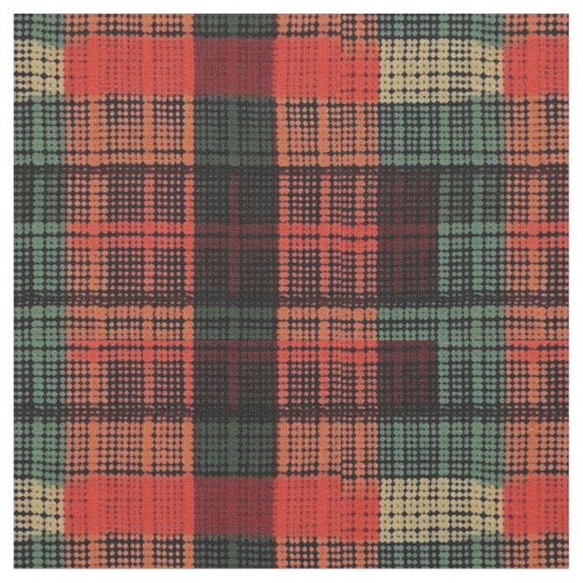 Gemütliches Strick Patchwork - Vintager Boho Autum Stoff (Nahaufnahme)