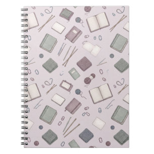 Gemütliches Strickjournal & Häkeln Planner Muster Notizblock