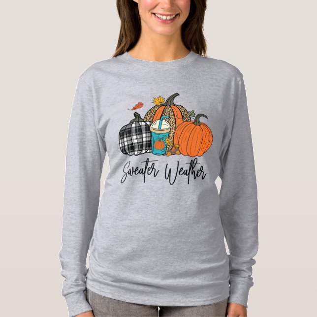 Gemütliches Sweater Weather T-Shirt (Vorderseite)