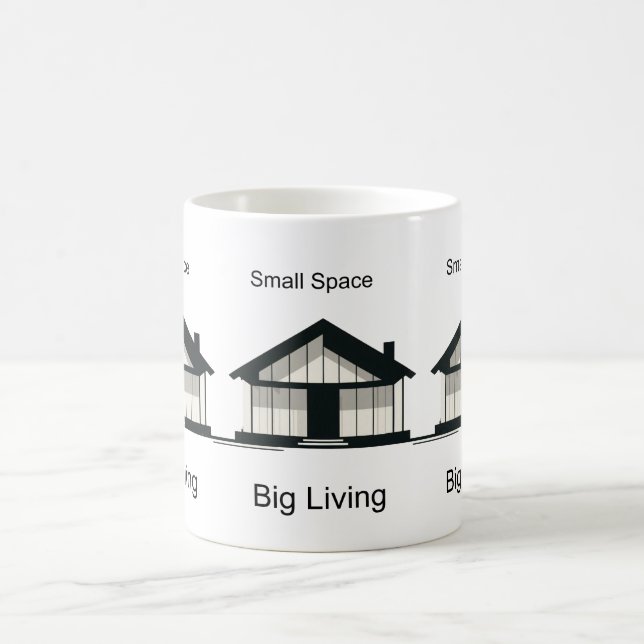 Gemütliches Tiny House Keramik Tasse (Mittel)