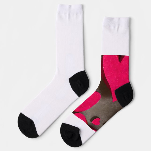 Gemütliches und komfortables Paar Socken (Linkes Detail)