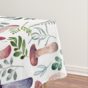 Gemütliches Watercolor-Mushroom-Muster Tischdecke