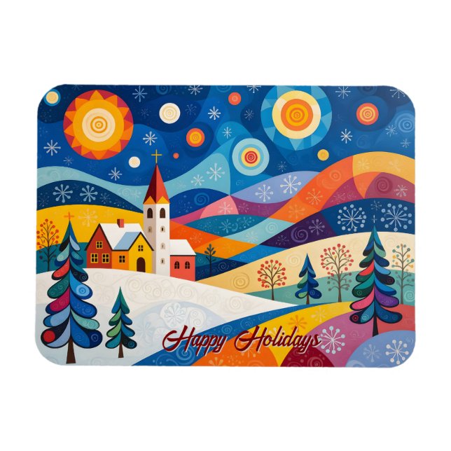 Gemütliches Weihnachten   Magnet (Horizontal)