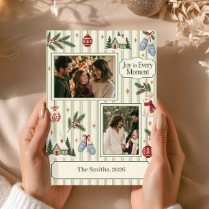Gemütliches Weihnachten Zwei Fotos