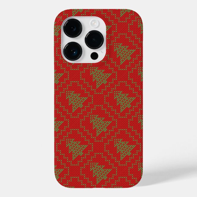 Gemütliches Weihnachtsbaum hässlich Pullover Schac Case-Mate iPhone Hülle (Rückseite)