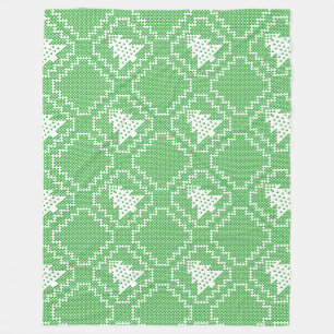 Gemütliches Weihnachtsbaum hässlich Pullover Schac Fleecedecke