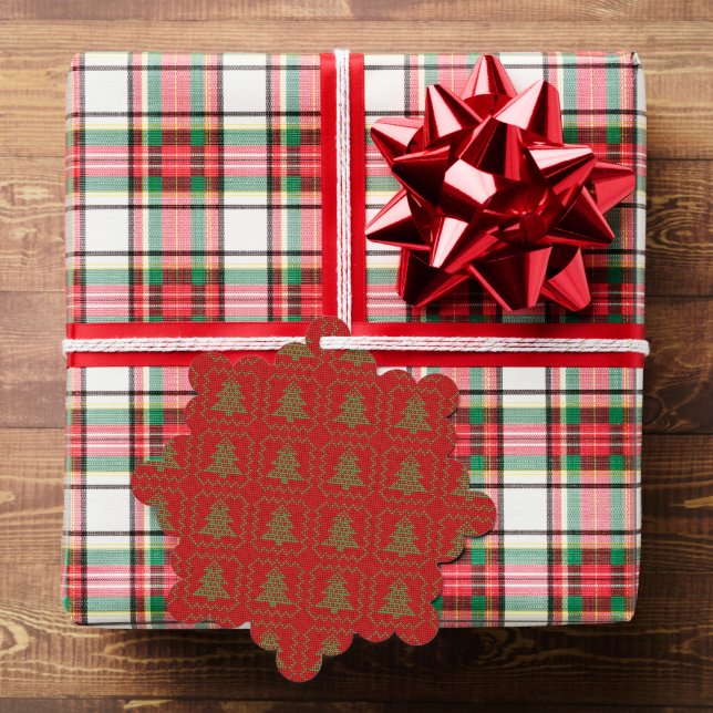 Gemütliches Weihnachtsbaum hässlich Pullover Schac Ornament Karte (Insitu (Geschenk))