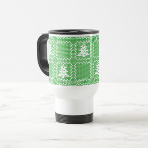 Gemütliches Weihnachtsbaum hässlich Pullover Schac Reisebecher