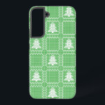 Gemütliches Weihnachtsbaum hässlich Pullover Schac Samsung Galaxy Hülle<br><div class="desc">Muster mit hässlichem Weihnachtspulli und karierter Kiefer</div>