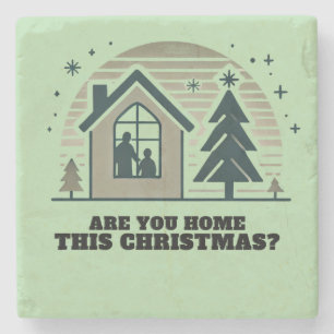 Gemütliches Weihnachtsgeschmack der Familie - Zuha Steinuntersetzer