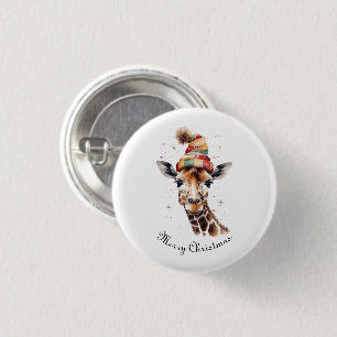 Gemütliches WeihnachtsGiraffe, Brauch Button