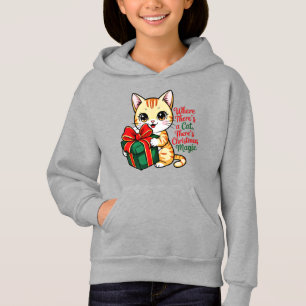 Gemütliches Weihnachtskatze-Geschenk für Katzenmam Hoodie