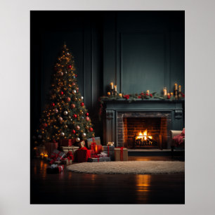 Gemütliches Weihnachtsposter Poster