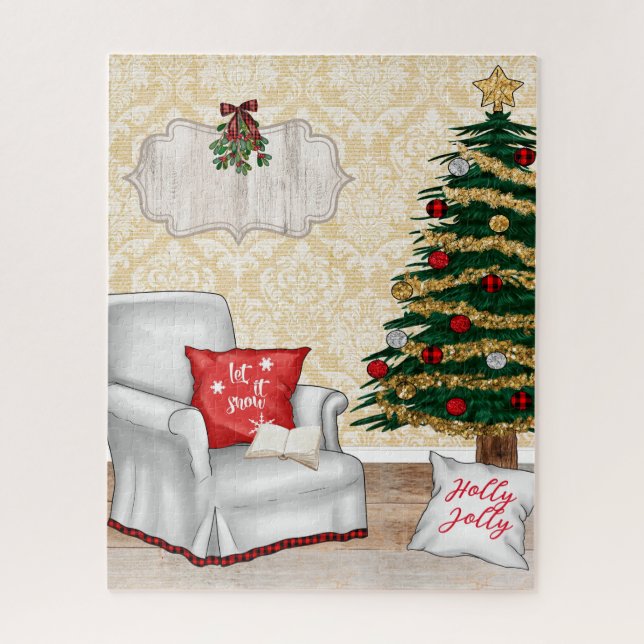 Gemütliches Weihnachtspuzzle Puzzle (Vertikal)