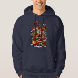 Gemütliches Weihnachtsrentier – Magischer Schneewi Hoodie