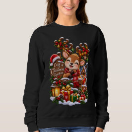 Gemütliches Weihnachtsrentier – Nostalgischer Wint Sweatshirt