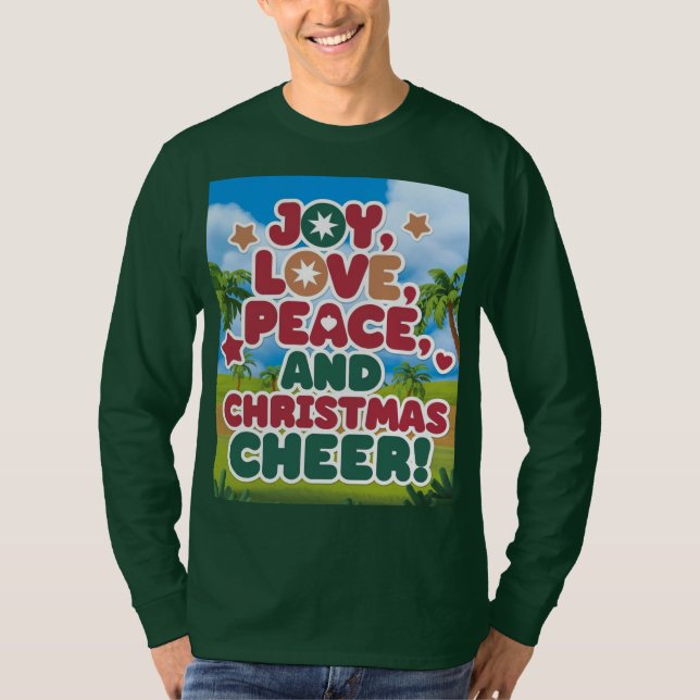 Gemütliches Weihnachtsschrei Sweatshirt - Urlaub T-Shirt (Vorderseite)