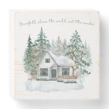 Gemütliches Winter Vibes Kollektion Holzbox Unters