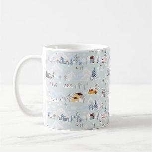 Gemütliches Winter Wonderland Ice Skaten Village M Kaffeetasse