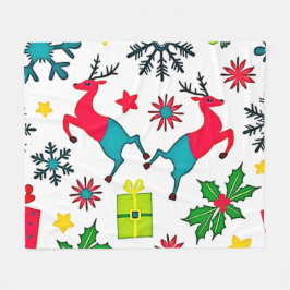 Gemütliches Winter-Wunder-Muster Traumdesign Fleecedecke