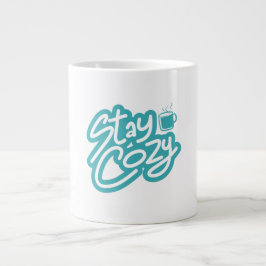 Gemütliches Winterangebot für den Herbst bleibe Jumbo-Tasse