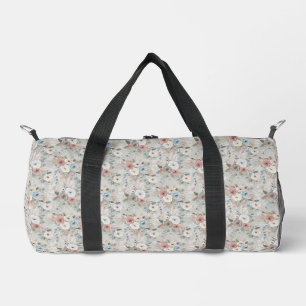 Gemütliches Winterblumenmuster Duffle Bag