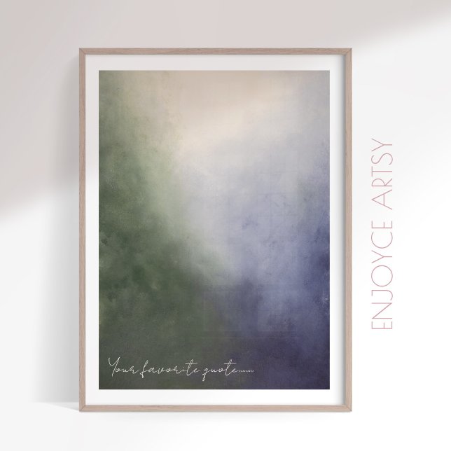 Gemütliches Wintergemälde mit abstrakter Moody-Mal Poster (Von Creator hochgeladen)