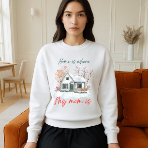 Gemütliches Winterhausdesign Watercolor Sweatshirt