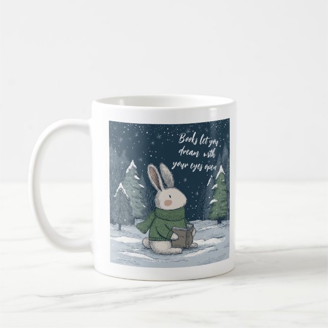 Gemütliches Winterlesebuch Kaffeetasse (Links)