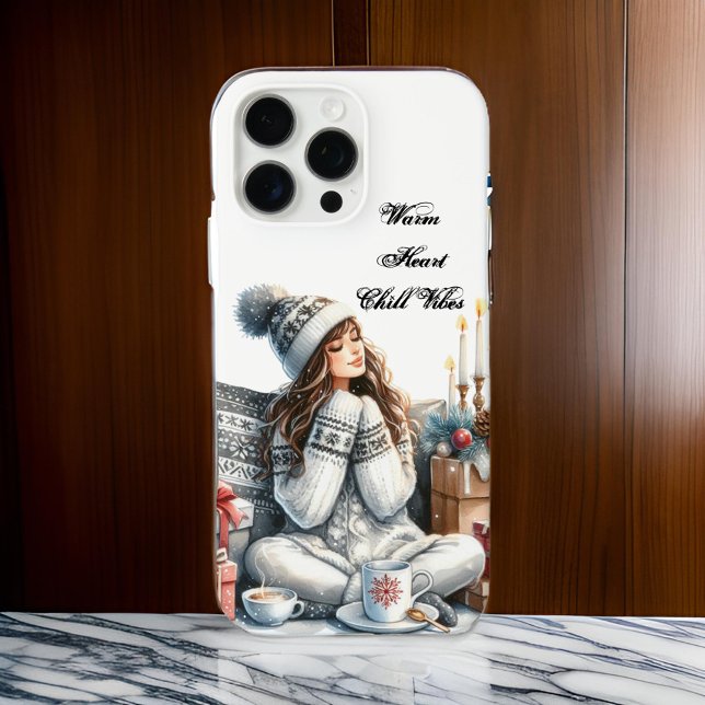 Gemütliches Wintermädchen "Warmes Herz - Küchenstr Case-Mate iPhone Hülle (Von Creator hochgeladen)