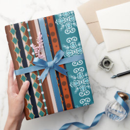 Gemütliches Wintermuster Geschenkpapier