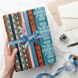 Gemütliches Wintermuster Geschenkpapier