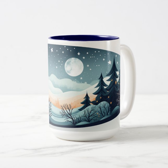 Gemütliches Winterthema Tasse (VorderseiteRechts)