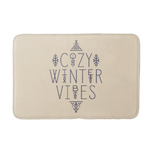 Gemütliches Wintervibes Design Badematte