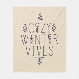 Gemütliches Wintervibes Design Fleecedecke
