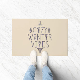 Gemütliches Wintervibes Design Fußmatte