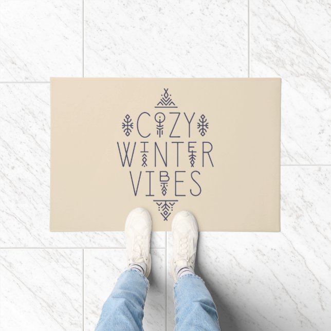 Gemütliches Wintervibes Design Fußmatte (Indoor)