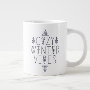 Gemütliches Wintervibes Design Jumbo-Tasse