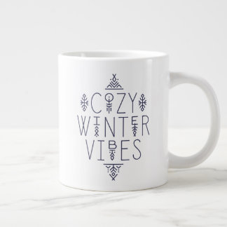 Gemütliches Wintervibes Design Jumbo-Tasse