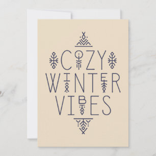 Gemütliches Wintervibes Design Karte