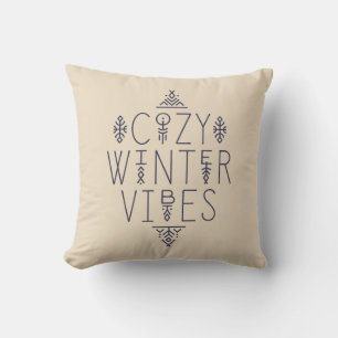 Gemütliches Wintervibes Design Kissen
