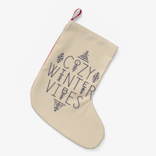 Gemütliches Wintervibes Design Kleiner Weihnachtsstrumpf