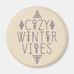 Gemütliches Wintervibes Design Magnet