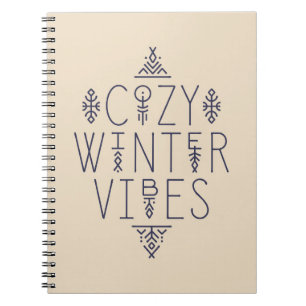 Gemütliches Wintervibes Design Notizblock