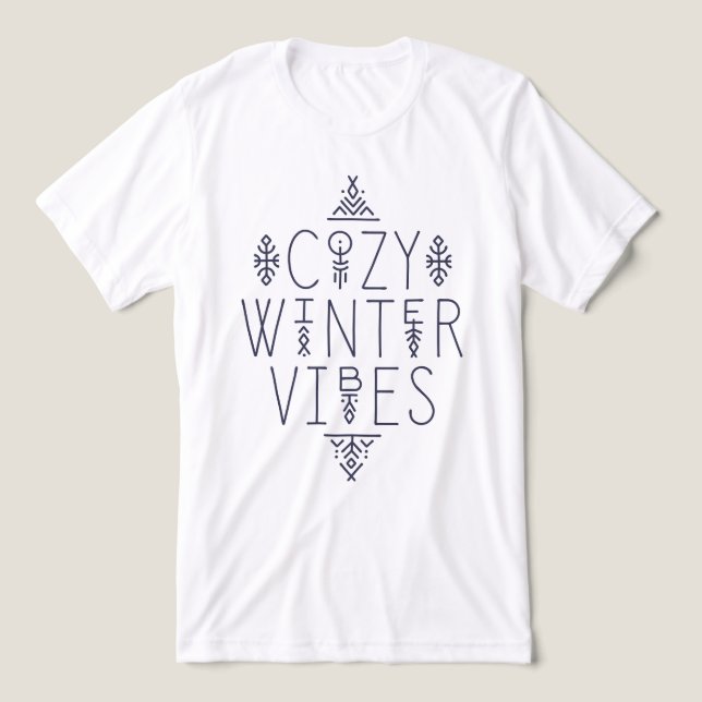 Gemütliches Wintervibes Design Tri-Blend Shirt (Design Vorderseite)