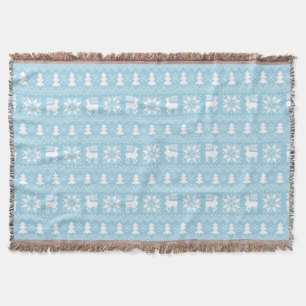 Gemütliches Winterweihnachtsfest Inspiriert Blaues Decke